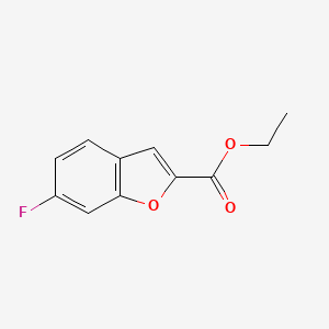 molecular formula C11H9FO3 B2777952 Ethyl 6-fluorobenzofuran-2-carboxylate CAS No. 1089681-84-4