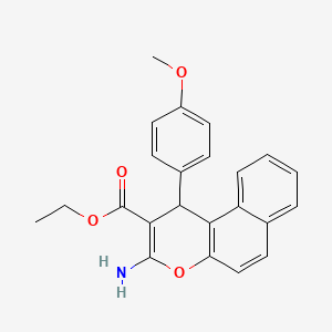 ethyl 3-amino-1-(4-methoxyphenyl)-1H-benzo[f]chromene-2-carboxylate