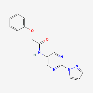 N-(2-(1H-pyrazol-1-yl)pyrimidin-5-yl)-2-phenoxyacetamide