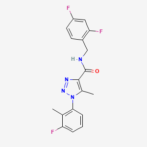 N-(2,4-difluorobenzyl)-1-(3-fluoro-2-methylphenyl)-5-methyl-1H-1,2,3-triazole-4-carboxamide