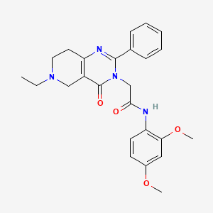 N-(2,4-dimethoxyphenyl)-2-(6-ethyl-4-oxo-2-phenyl-5,6,7,8-tetrahydropyrido[4,3-d]pyrimidin-3(4H)-yl)acetamide