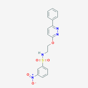 3-nitro-N-(2-((6-phenylpyridazin-3-yl)oxy)ethyl)benzenesulfonamide