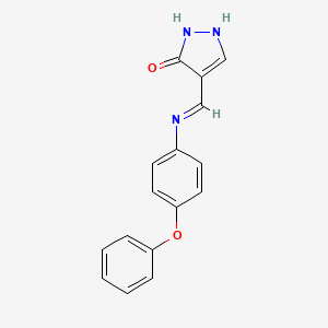 4-[(4-phenoxyanilino)methylidene]-1H-pyrazol-5-one