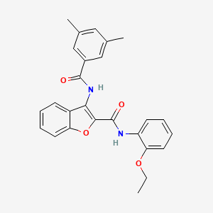 molecular formula C26H24N2O4 B2778048 3-(3,5-dimethylbenzamido)-N-(2-ethoxyphenyl)benzofuran-2-carboxamide CAS No. 888444-90-4