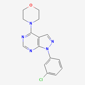 1-(3-chlorophenyl)-4-(morpholin-4-yl)-1H-pyrazolo[3,4-d]pyrimidine