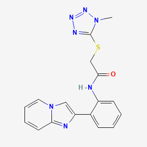 N-(2-(imidazo[1,2-a]pyridin-2-yl)phenyl)-2-((1-methyl-1H-tetrazol-5-yl)thio)acetamide