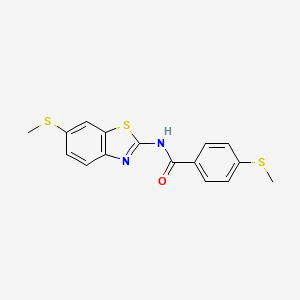 4-(methylthio)-N-(6-(methylthio)benzo[d]thiazol-2-yl)benzamide