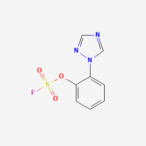 molecular formula C8H6FN3O3S B2778065 1-(2-Fluorosulfonyloxyphenyl)-1,2,4-triazole CAS No. 2411240-85-0