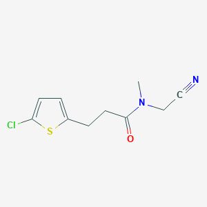 3-(5-chlorothiophen-2-yl)-N-(cyanomethyl)-N-methylpropanamide