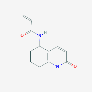 molecular formula C13H16N2O2 B2778070 N-(1-Methyl-2-oxo-5,6,7,8-tetrahydroquinolin-5-yl)prop-2-enamide CAS No. 2176843-64-2