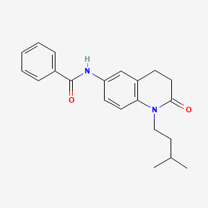 molecular formula C21H24N2O2 B2778072 N-(1-异戊基-2-氧代-1,2,3,4-四氢喹啉-6-基)苯甲酰胺 CAS No. 941906-17-8
