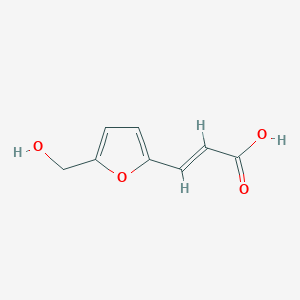 molecular formula C8H8O4 B2778078 3-(5-羟甲基-呋喃-2-基)-丙烯酸 CAS No. 67310-57-0