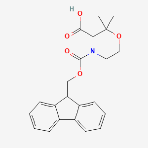 4-(9H-Fluoren-9-ylmethoxycarbonyl)-2,2-dimethylmorpholine-3-carboxylic acid