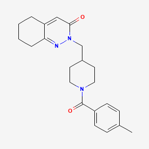 2-[[1-(4-Methylbenzoyl)piperidin-4-yl]methyl]-5,6,7,8-tetrahydrocinnolin-3-one