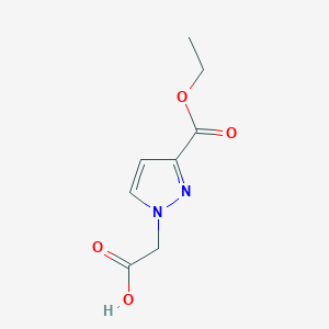 molecular formula C8H10N2O4 B2778095 [3-(ethoxycarbonyl)-1H-pyrazol-1-yl]acetic acid CAS No. 1856021-64-1
