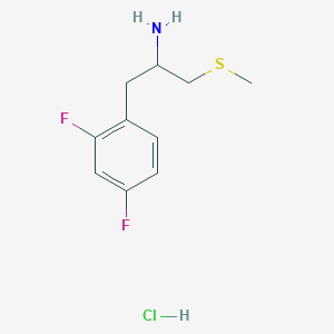 1-(2,4-Difluorophenyl)-3-methylsulfanylpropan-2-amine;hydrochloride