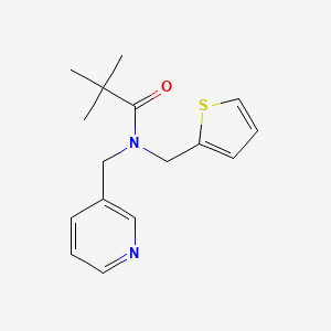 molecular formula C16H20N2OS B2778115 2,2-dimethyl-N-(pyridin-3-ylmethyl)-N-(2-thienylmethyl)propanamide CAS No. 883033-57-6