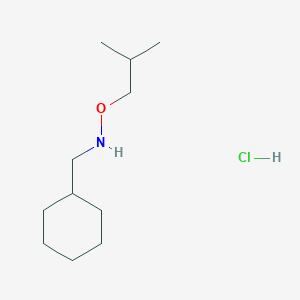 molecular formula C11H24ClNO B2778117 (Cyclohexylmethyl)(2-methylpropoxy)amine hydrochloride CAS No. 1909313-33-2