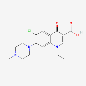 6-Chloro-1-ethyl-7-(4-methylpiperazin-1-yl)-4-oxo-1,4-dihydroquinoline-3-carboxylic acid