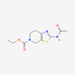 ethyl 2-acetamido-6,7-dihydrothiazolo[5,4-c]pyridine-5(4H)-carboxylate