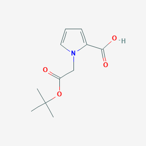 molecular formula C11H15NO4 B2778160 1-[2-(叔丁氧基)-2-氧代乙基]-1H-吡咯-2-羧酸 CAS No. 1909336-14-6