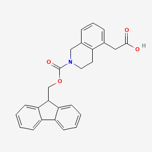 2-(2-{[(9H-fluoren-9-yl)methoxy]carbonyl}-1,2,3,4-tetrahydroisoquinolin-5-yl)acetic acid