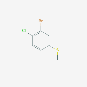 molecular formula C7H6BrClS B2778189 (3-Bromo-4-chlorophenyl)(methyl)sulfane CAS No. 1820649-56-6