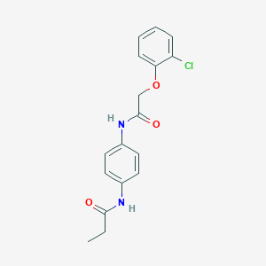 N-(4-{[2-(2-chlorophenoxy)acetyl]amino}phenyl)propanamide