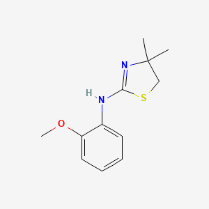 molecular formula C12H16N2OS B2778193 (4,4-Dimethyl-4,5-dihydro-thiazol-2-yl)-(2-methoxy-phenyl)-amine CAS No. 522607-01-8
