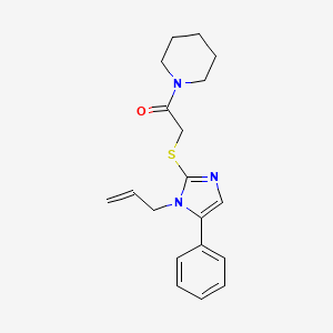 2-((1-allyl-5-phenyl-1H-imidazol-2-yl)thio)-1-(piperidin-1-yl)ethanone