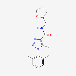 1-(2,6-dimethylphenyl)-5-methyl-N-((tetrahydrofuran-2-yl)methyl)-1H-1,2,3-triazole-4-carboxamide