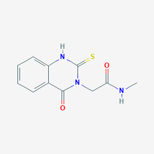 molecular formula C11H11N3O2S B2778210 N-methyl-2-(4-oxo-2-sulfanylidene-1H-quinazolin-3-yl)acetamide CAS No. 1096272-74-0