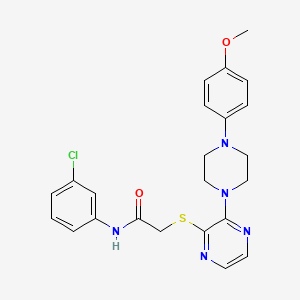 N-(3-chlorophenyl)-2-({3-[4-(4-methoxyphenyl)piperazin-1-yl]pyrazin-2-yl}sulfanyl)acetamide