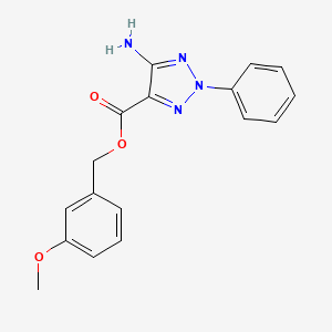 3-methoxybenzyl 5-amino-2-phenyl-2H-1,2,3-triazole-4-carboxylate