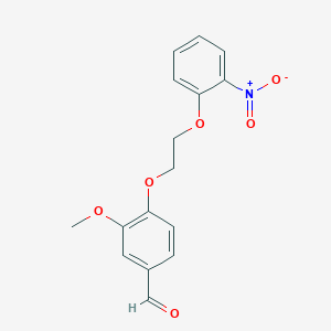 3-Methoxy-4-[2-(2-nitrophenoxy)ethoxy]benzaldehyde