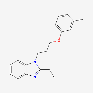 2-ethyl-1-[3-(3-methylphenoxy)propyl]-1H-1,3-benzodiazole