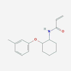 molecular formula C16H21NO2 B2778222 N-[2-(3-Methylphenoxy)cyclohexyl]prop-2-enamide CAS No. 2411313-26-1
