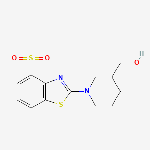 [1-(4-Methanesulfonyl-1,3-benzothiazol-2-yl)piperidin-3-yl]methanol