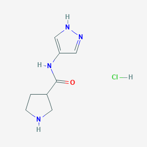 N-(1H-pyrazol-4-yl)pyrrolidine-3-carboxamide hydrochloride