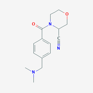 4-[4-[(Dimethylamino)methyl]benzoyl]morpholine-3-carbonitrile