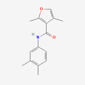molecular formula C15H17NO2 B2778240 N-(3,4-二甲基苯基)-2,4-二甲基呋喃-3-甲酰胺 CAS No. 54110-62-2