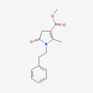 methyl 2-methyl-5-oxo-1-(2-phenylethyl)-4,5-dihydro-1H-pyrrole-3-carboxylate