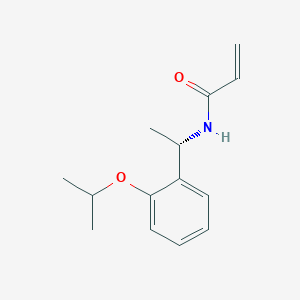 B2778249 N-[(1S)-1-(2-Propan-2-yloxyphenyl)ethyl]prop-2-enamide CAS No. 2361608-36-6