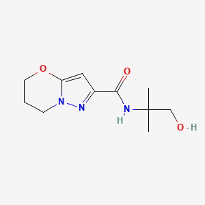 N-(1-hydroxy-2-methylpropan-2-yl)-6,7-dihydro-5H-pyrazolo[5,1-b][1,3]oxazine-2-carboxamide