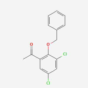 molecular formula C15H12Cl2O2 B2778260 1-(2-(Benzyloxy)-3,5-dichlorophenyl)ethanone CAS No. 106609-02-3