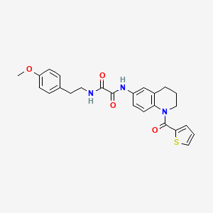 N1-(4-methoxyphenethyl)-N2-(1-(thiophene-2-carbonyl)-1,2,3,4-tetrahydroquinolin-6-yl)oxalamide