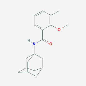 molecular formula C19H25NO2 B277829 N-(1-adamantyl)-2-methoxy-3-methylbenzamide 