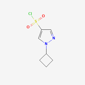 molecular formula C7H9ClN2O2S B2778293 1-Cyclobutyl-1H-pyrazole-4-sulfonyl chloride CAS No. 1544955-53-4