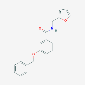 molecular formula C19H17NO3 B277830 3-(benzyloxy)-N-(2-furylmethyl)benzamide 