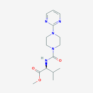 Methyl (2S)-3-methyl-2-[(4-pyrimidin-2-ylpiperazine-1-carbonyl)amino]butanoate